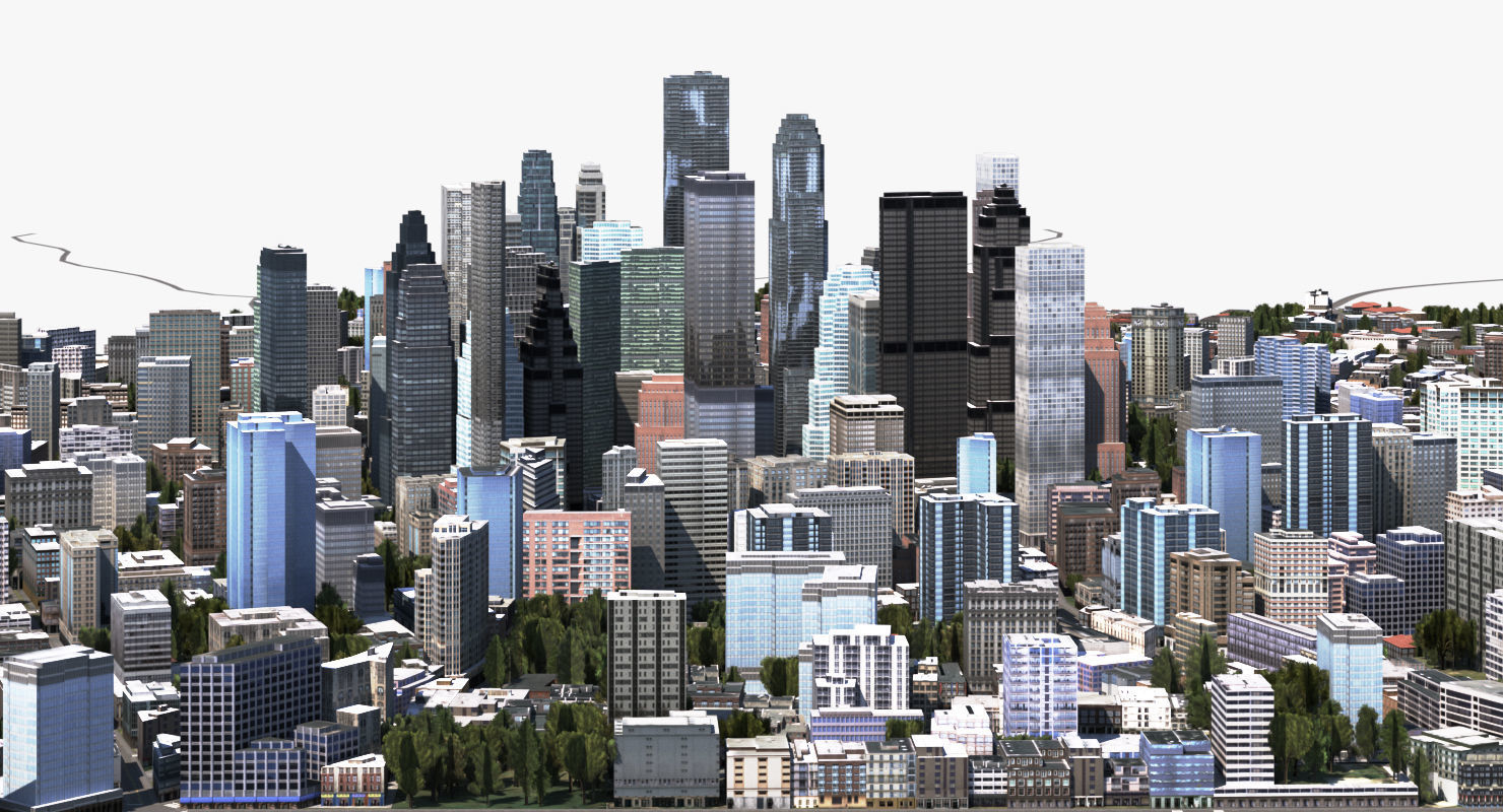 Real Time City 14 3D model_2