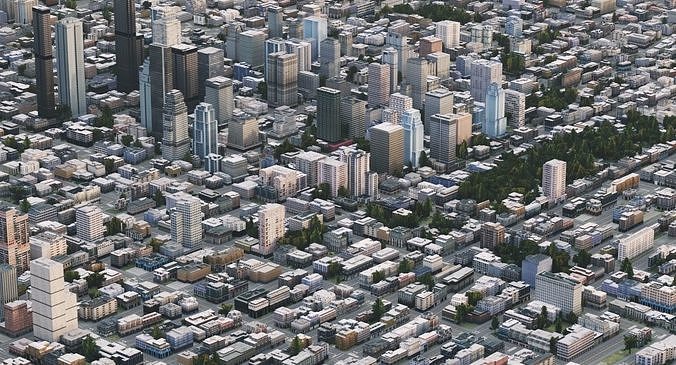 Real Time City 15 3D model 7