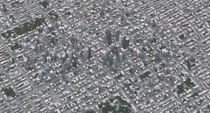 Real Time City 15 3D model 4