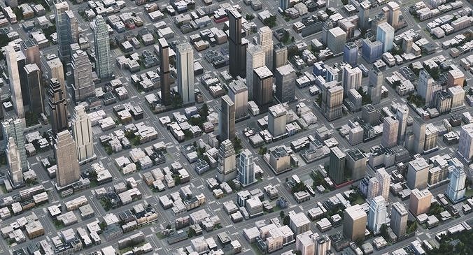 Real Time City 15 3D model 6
