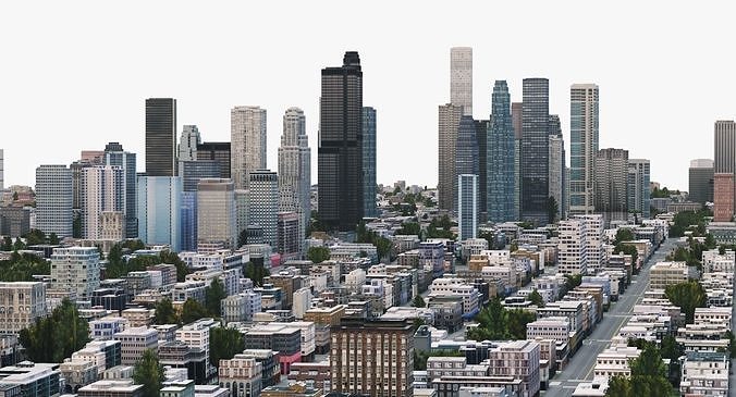 Real Time City 15 3D model 5