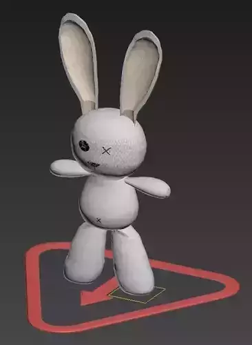 Bunny dummy Low-poly 3D model