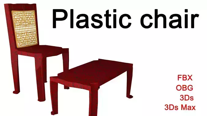 Plastic set chair and stool