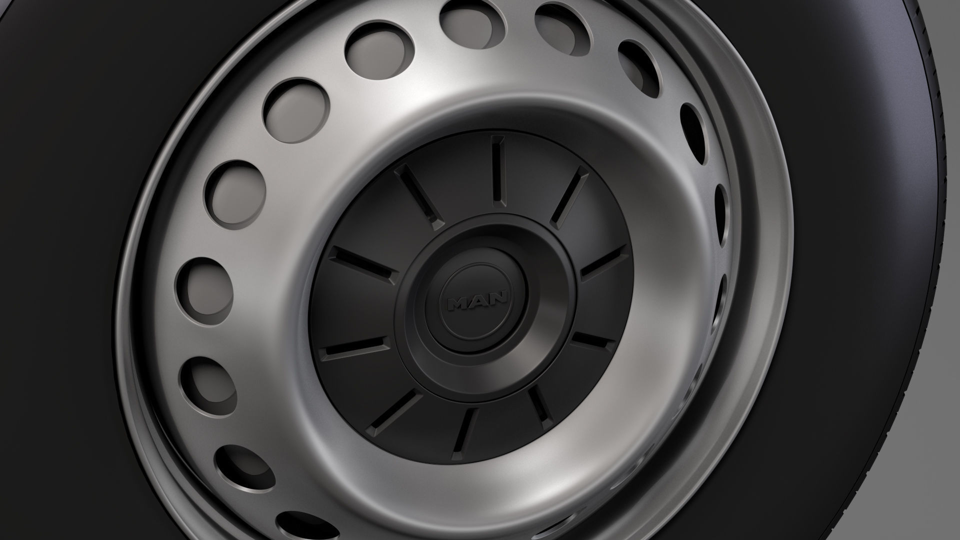 MAN TGE Chassi wheel 2018 3D model_7