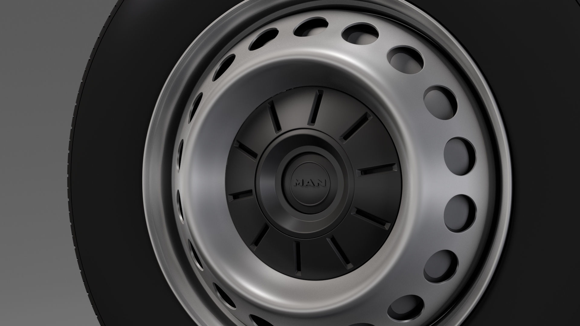 MAN TGE Chassi wheel 2018 3D model_5