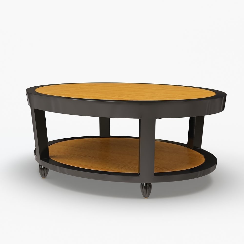 DEMILLE COFFEE TABLE - OVAL 3D model_3