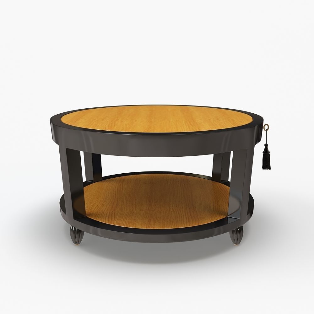 DEMILLE COFFEE TABLE - OVAL 3D model_2