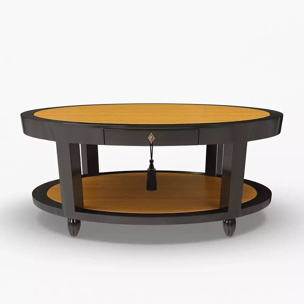 DEMILLE COFFEE TABLE - OVAL 3D model_0
