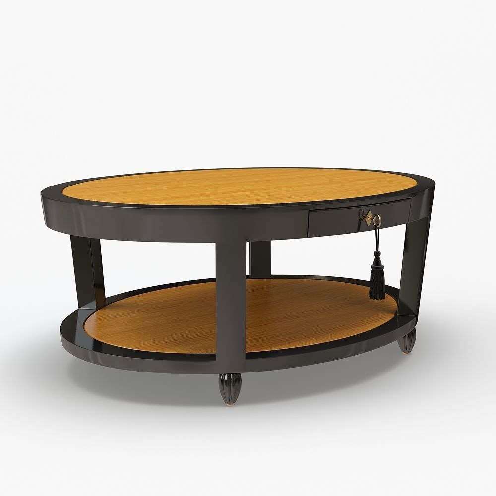 DEMILLE COFFEE TABLE - OVAL 3D model_1