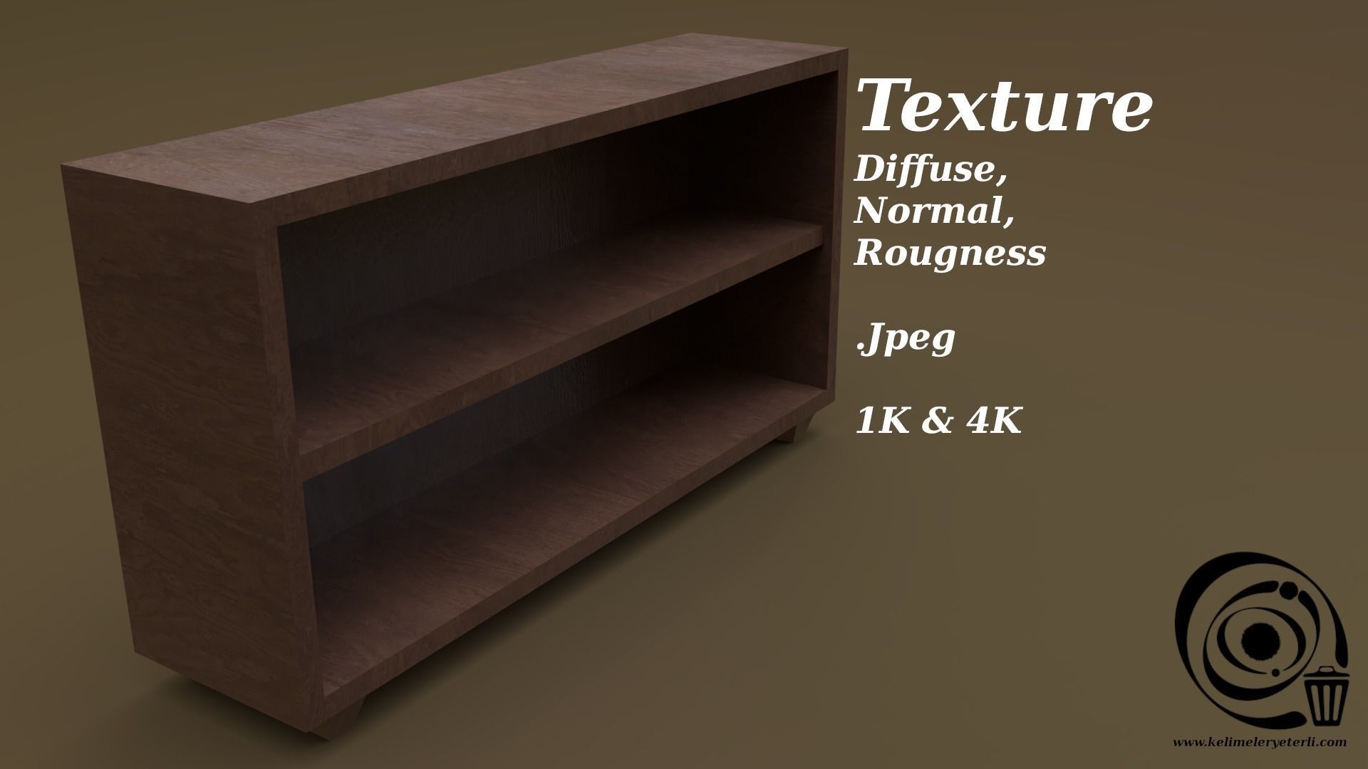 Console Table 08 Low-poly 3D model_4