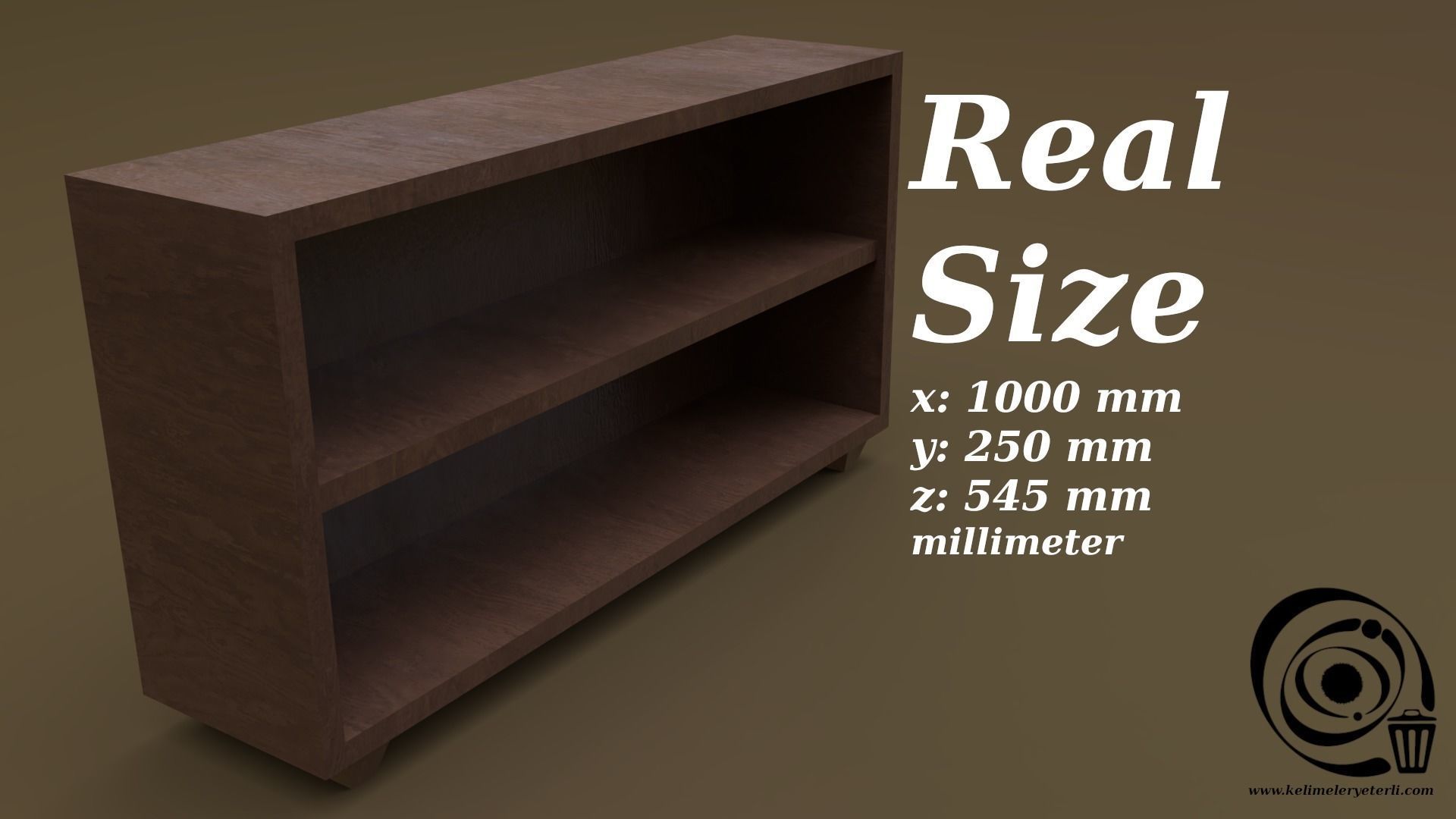 Console Table 08 Low-poly 3D model_3