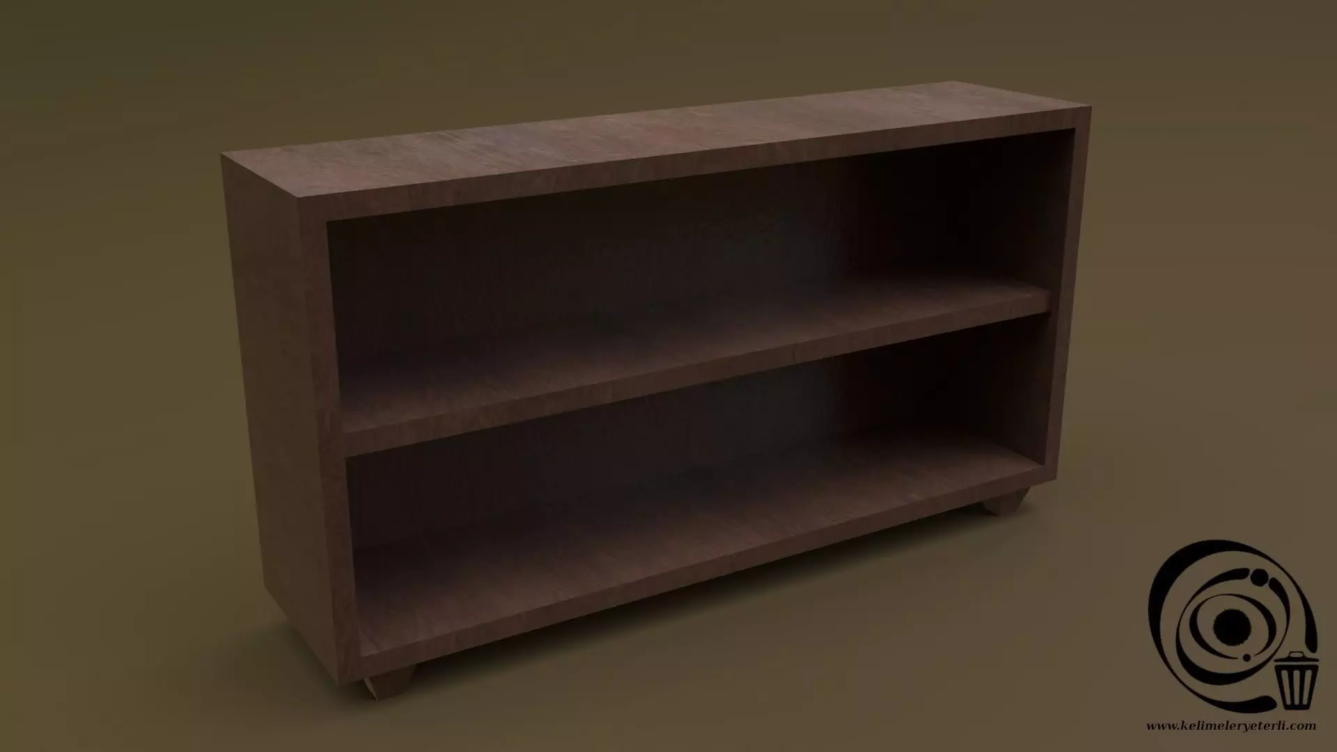 Console Table 08 Low-poly 3D model_0