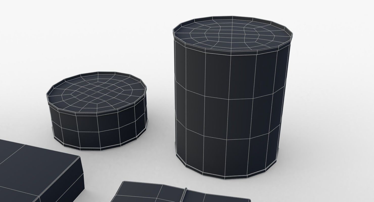 Japanese Combat Rations WWII Low-poly 3D model_18