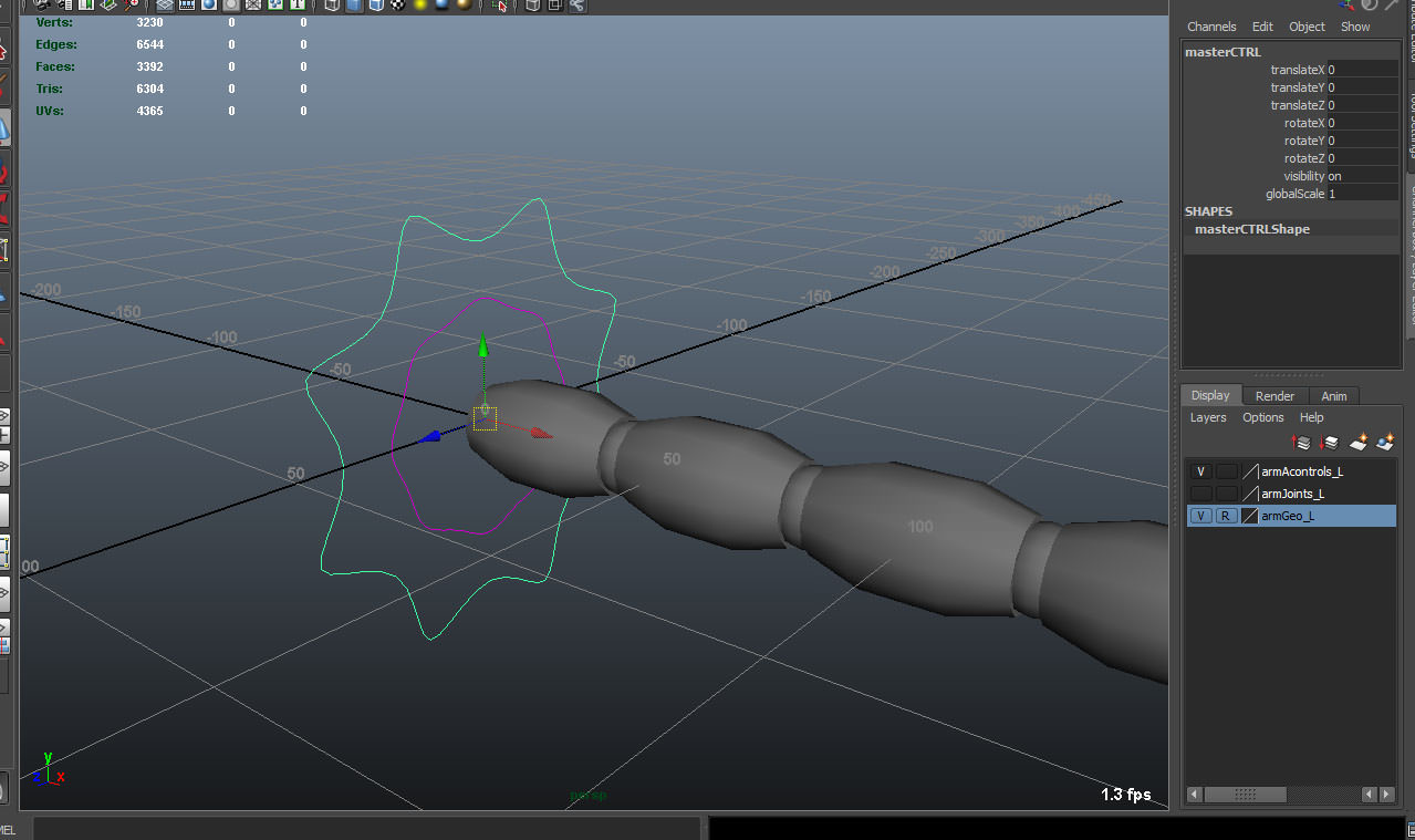 Robot Mechanic Arm - style two 3D model_8