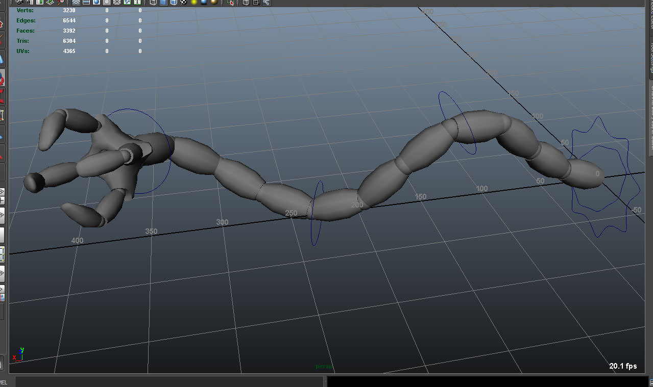 Robot Mechanic Arm - style two 3D model_6