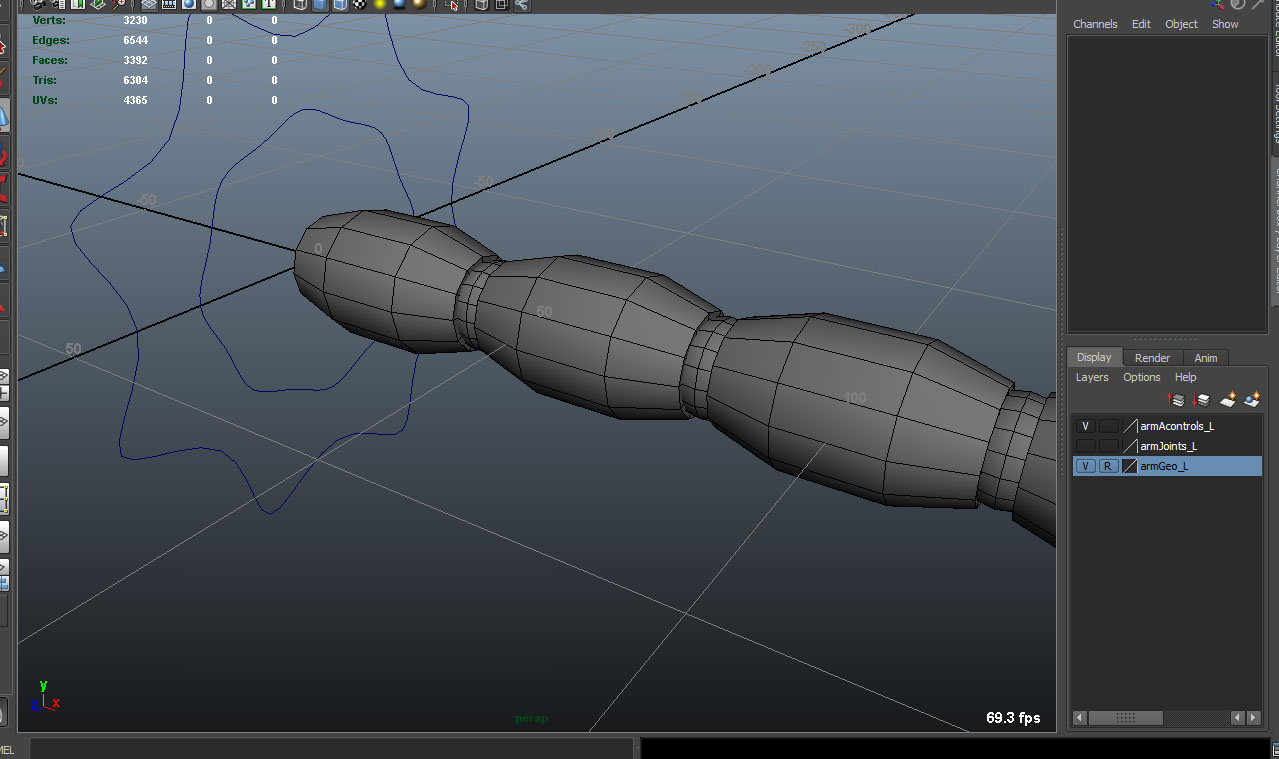 Robot Mechanic Arm - style two 3D model_5