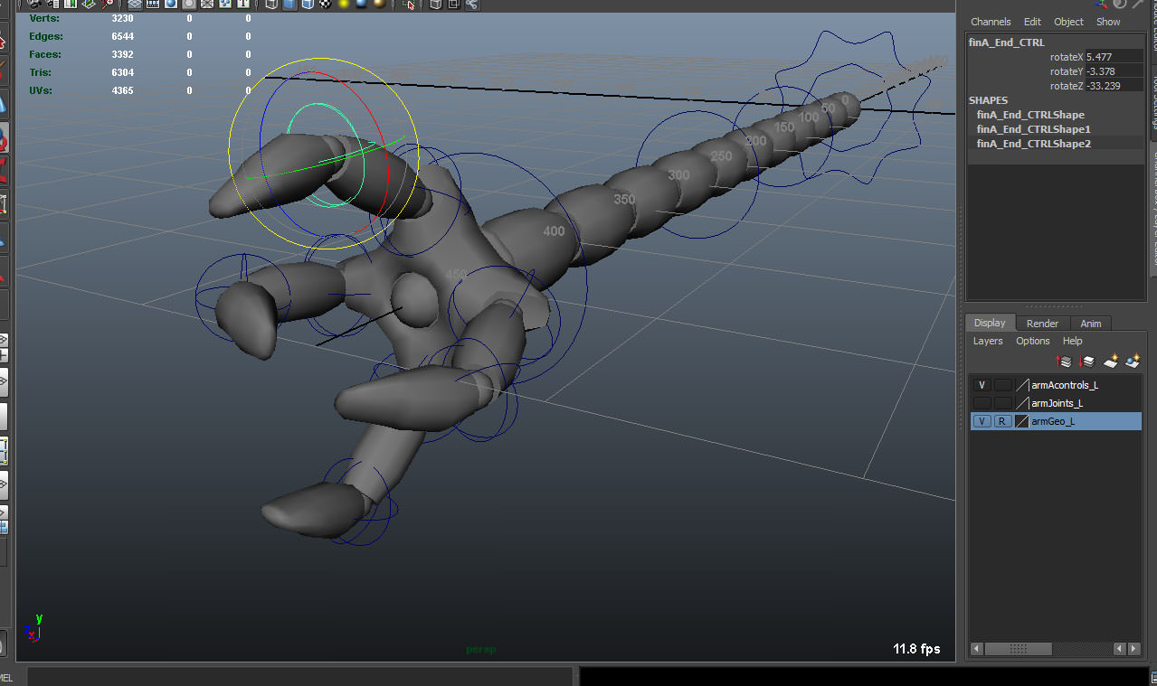 Robot Mechanic Arm - style two 3D model_7