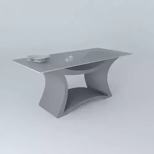 Table dining with glass top