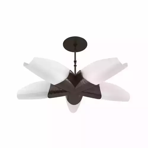 Visual comfort utopia medium 5 arm chandelier 3d model