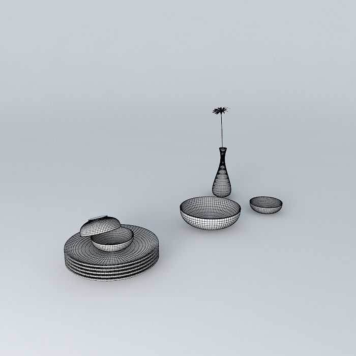 table service Free 3D model_3