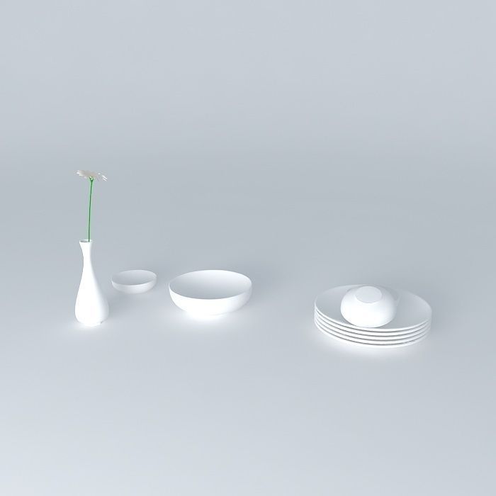 table service Free 3D model_1