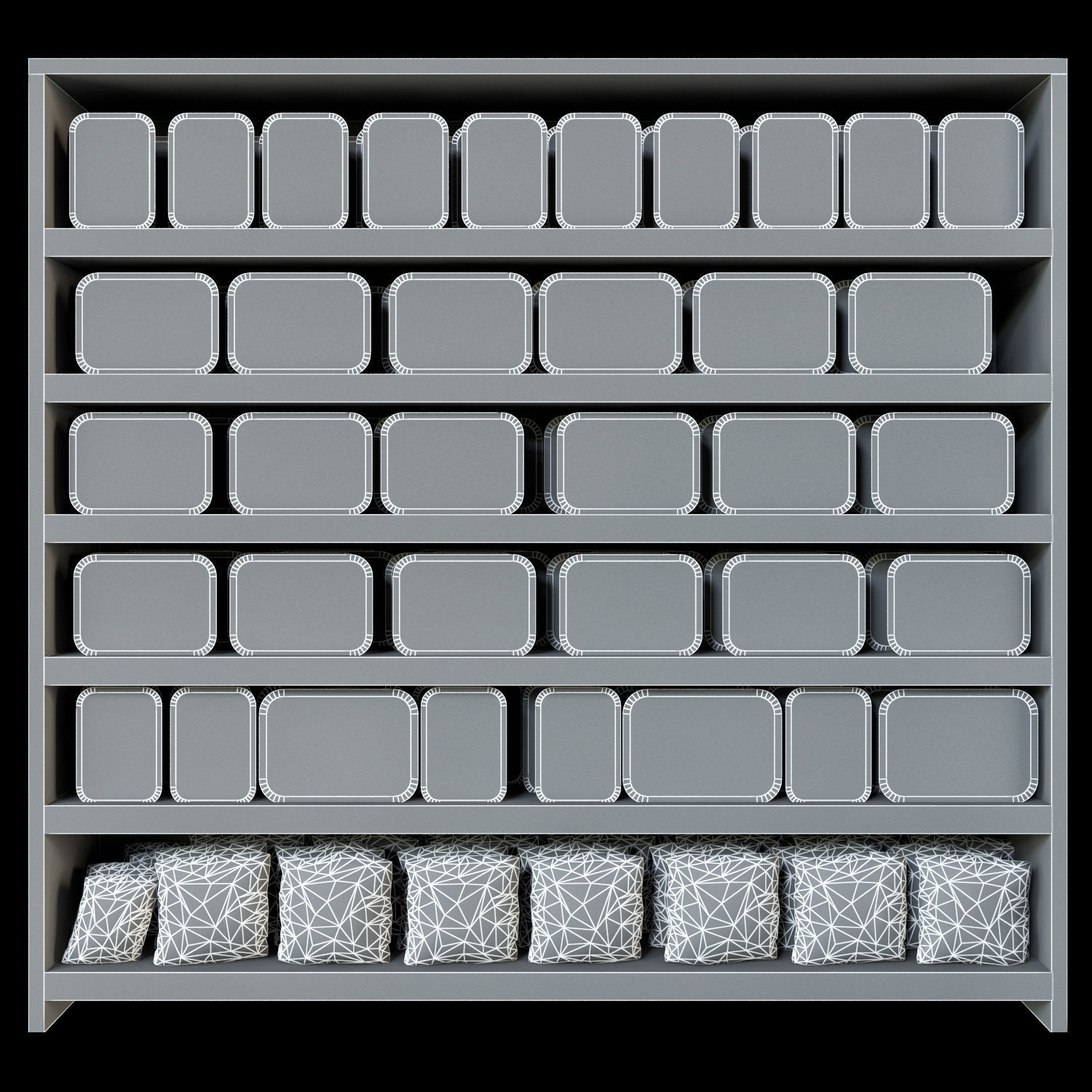 Shelves with vegetables 3D model_1