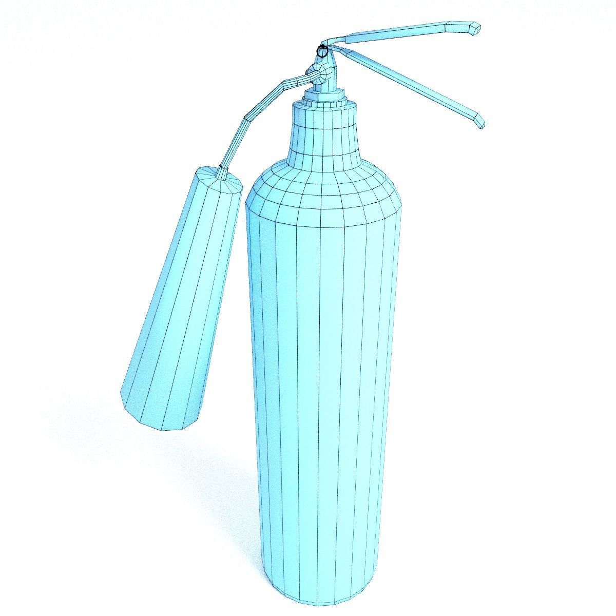 Extinguisher Low-poly 3D model_1