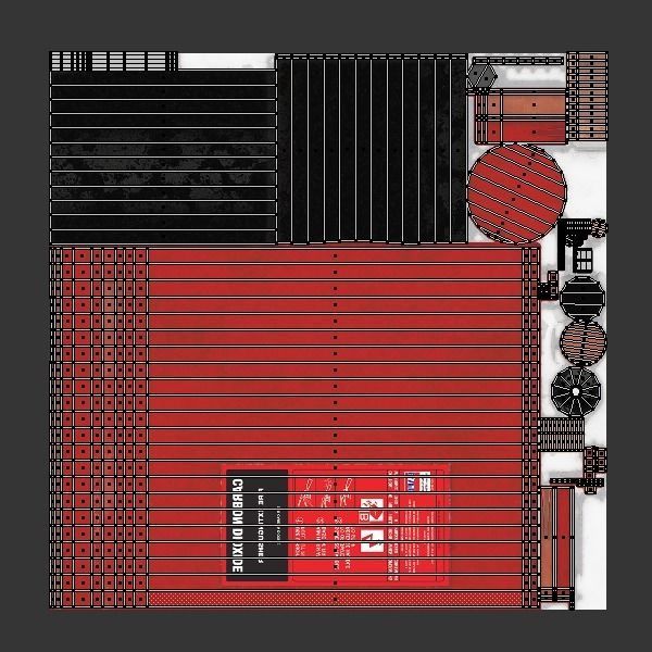 Extinguisher Low-poly 3D model_8