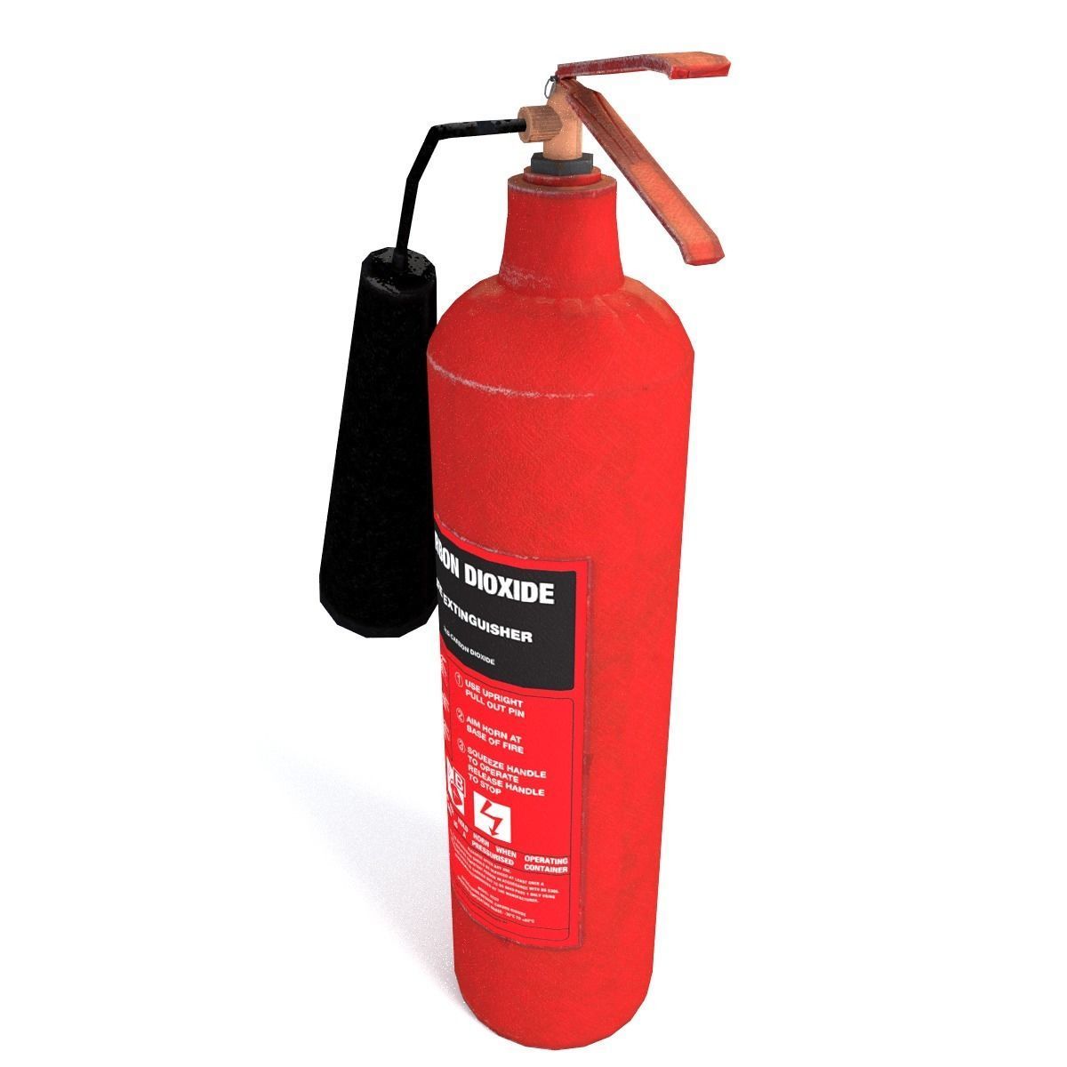 Extinguisher Low-poly 3D model_2