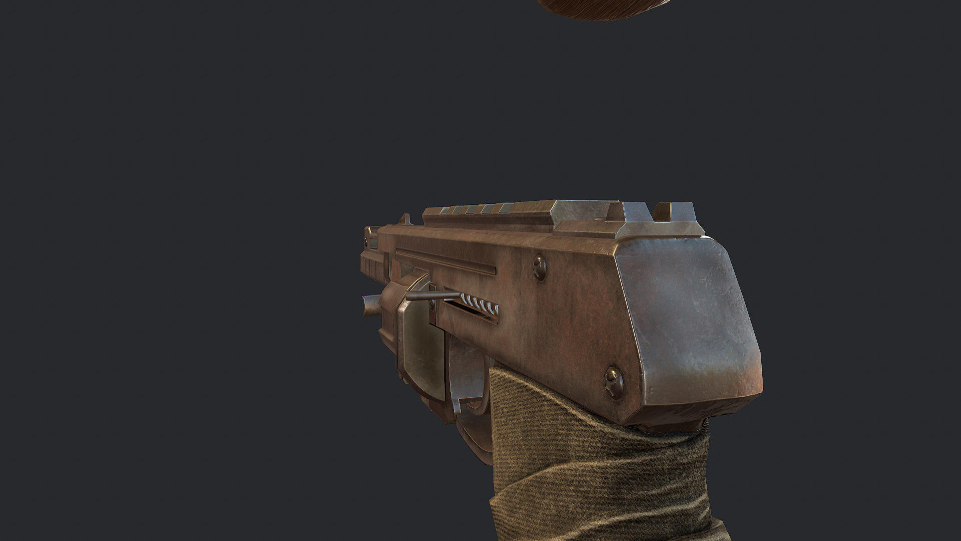 Argument gun and pistol Low-poly 3D model_5