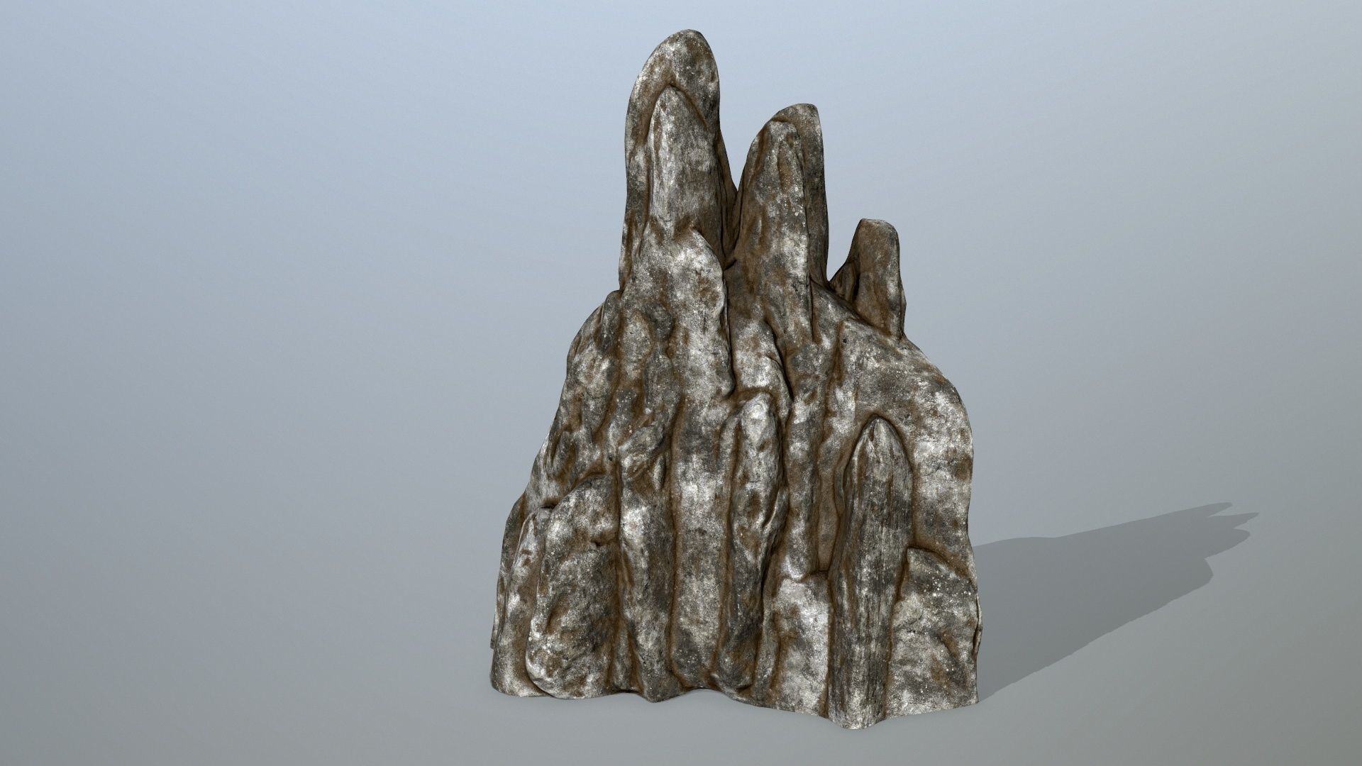 rocks rock Low-poly 3D model_9