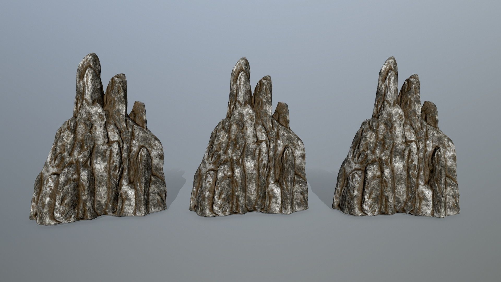 rocks rock Low-poly 3D model_24