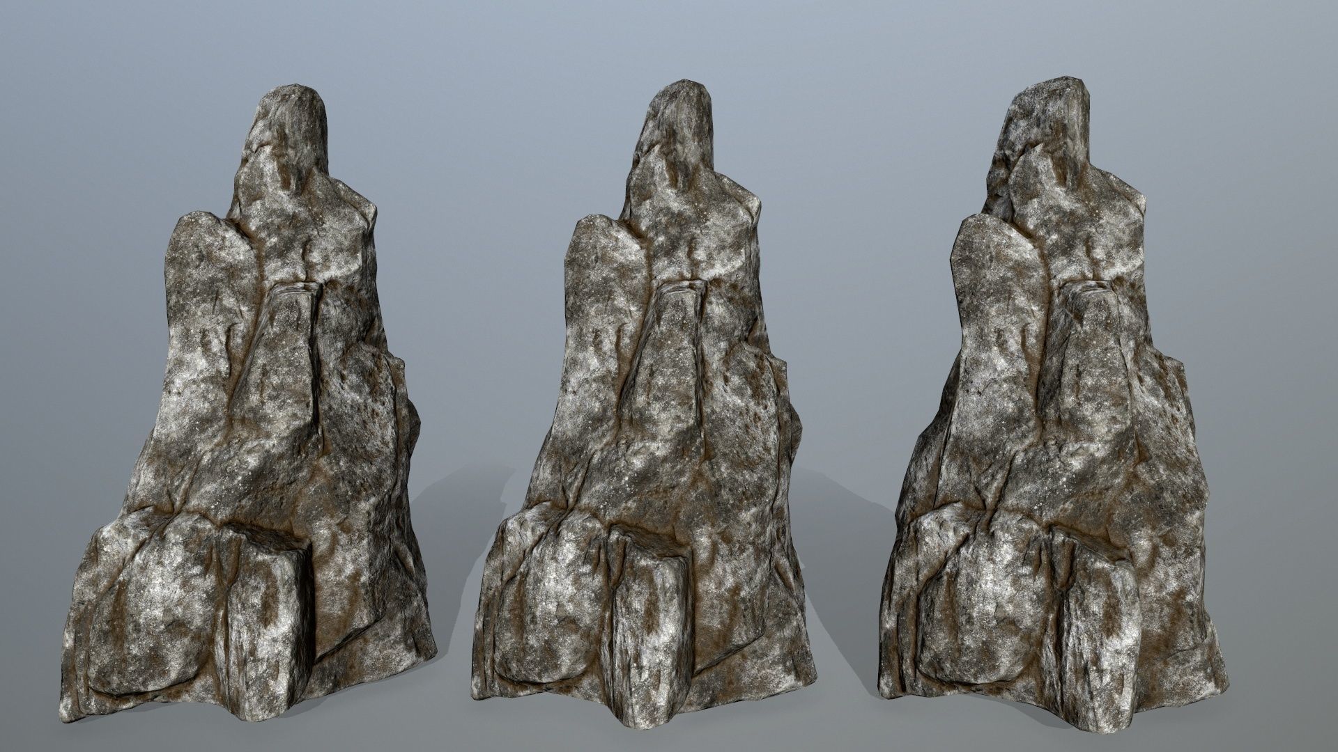 rocks rock Low-poly 3D model_14
