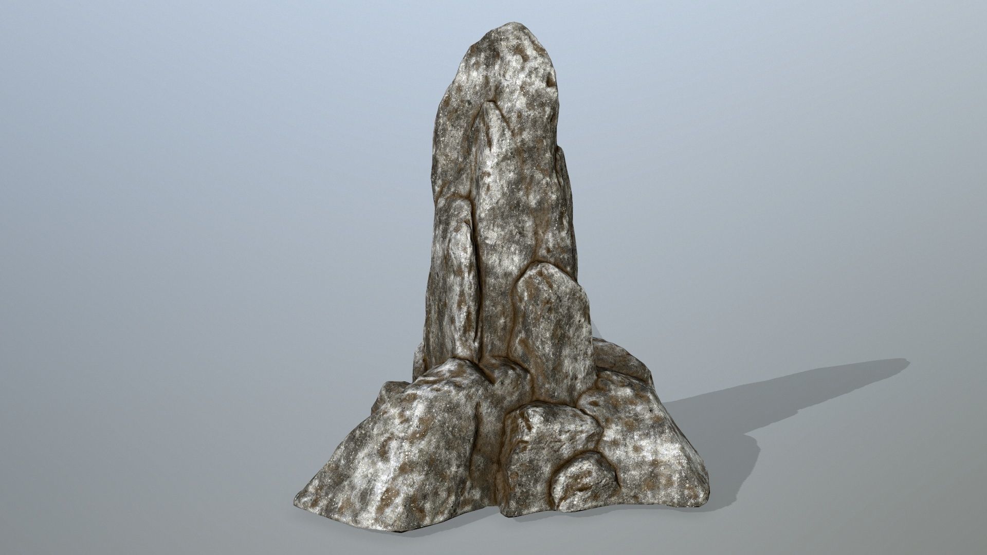 rocks rock Low-poly 3D model_2