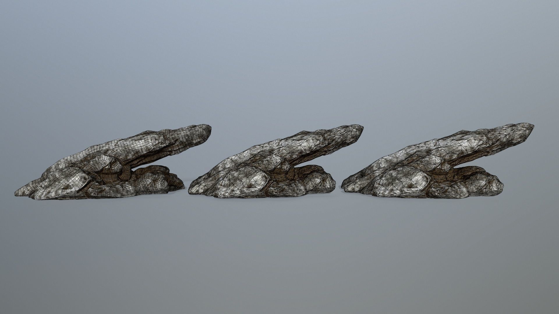 rocks rock Low-poly 3D model_21