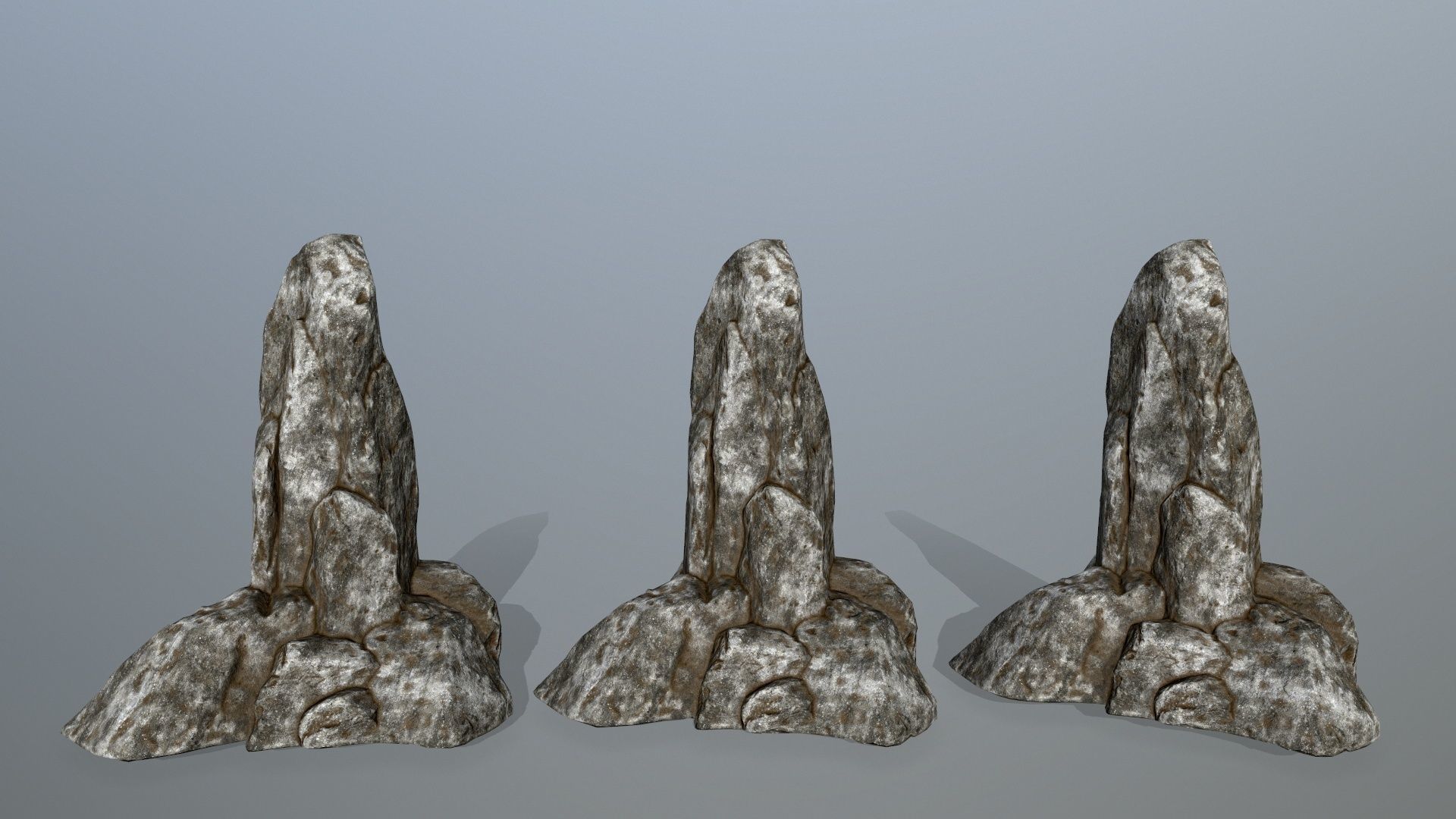 rocks rock Low-poly 3D model_27