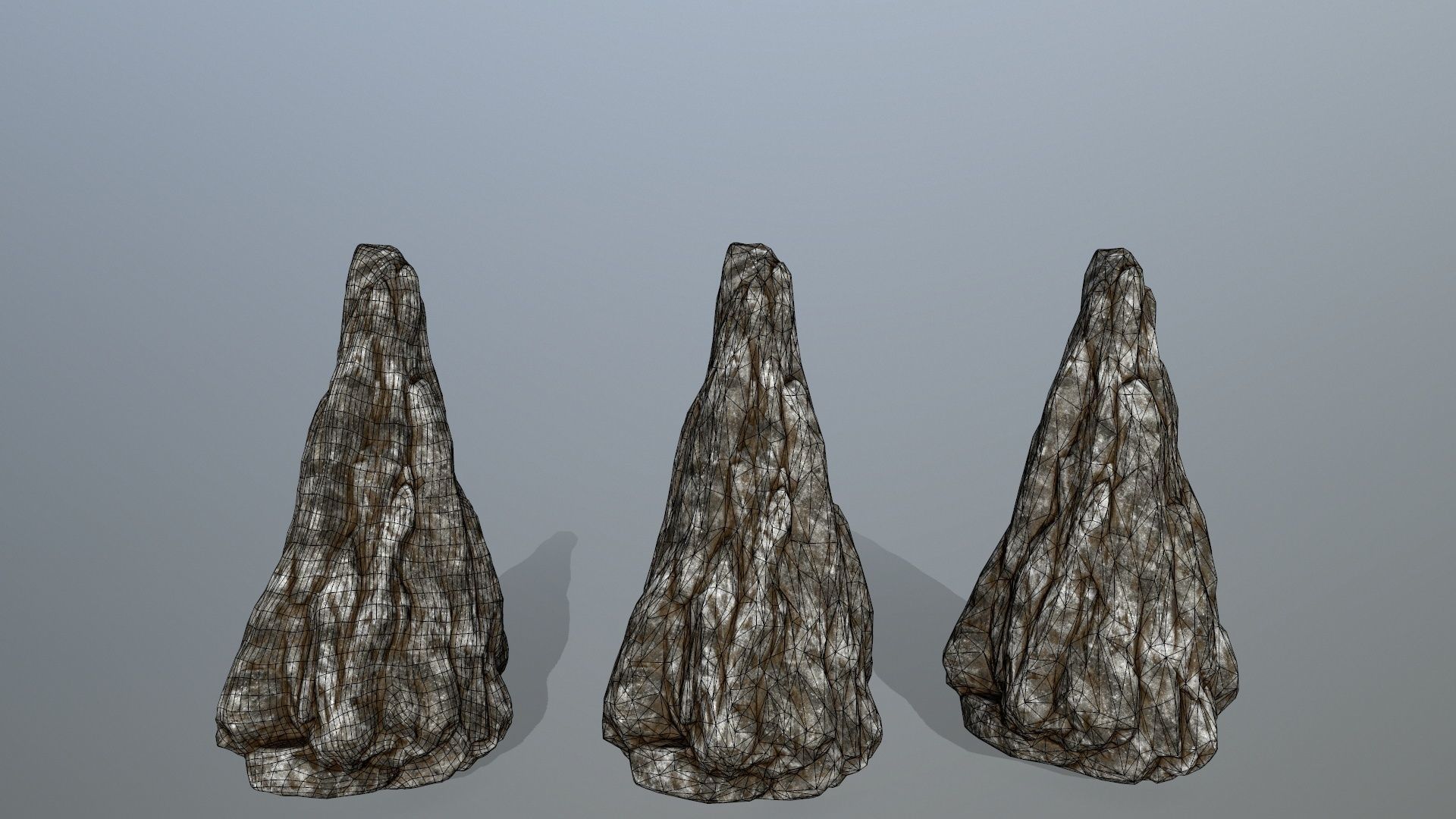 rocks rock Low-poly 3D model_26