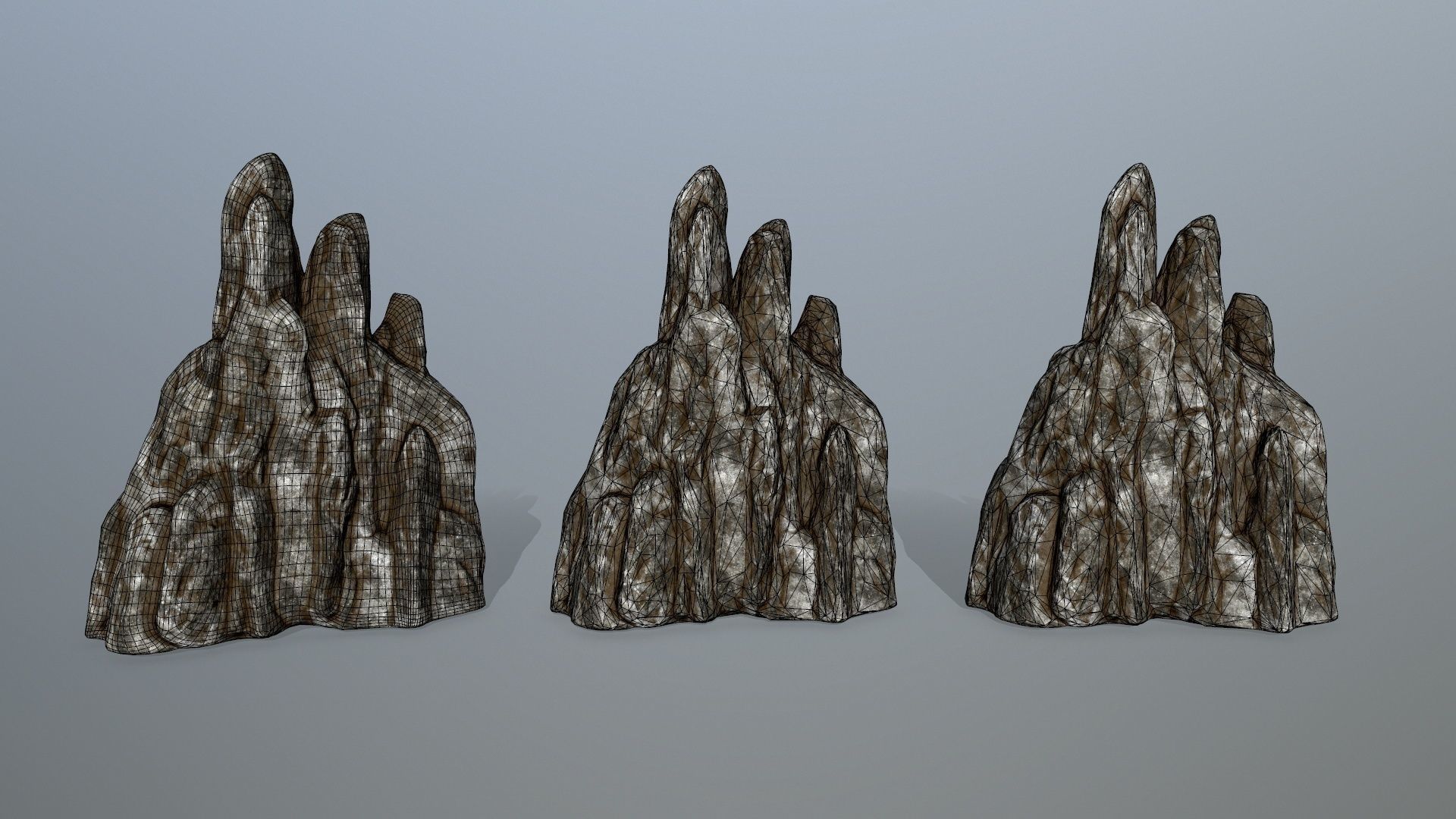 rocks rock Low-poly 3D model_25