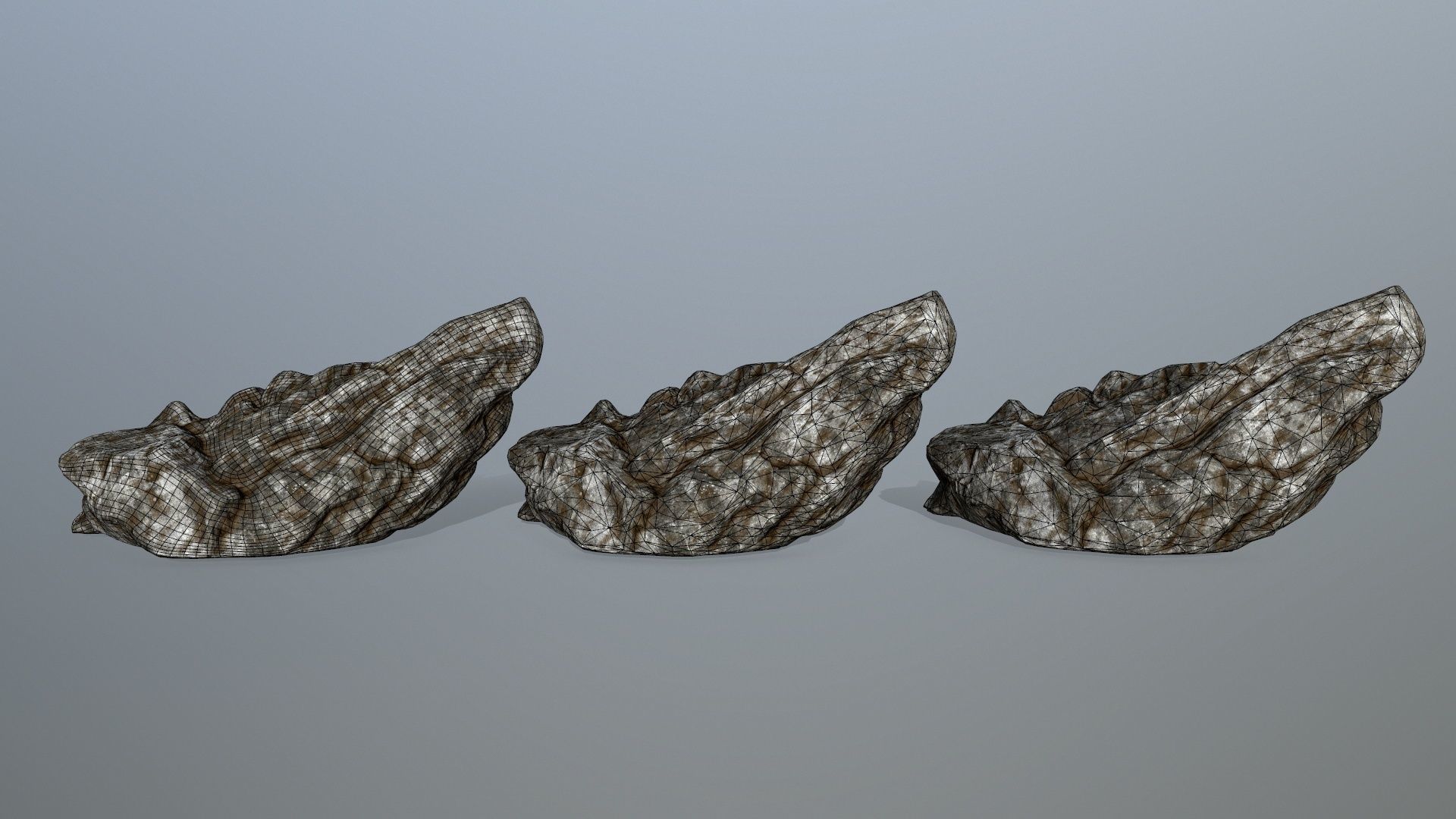 rocks rock Low-poly 3D model_19