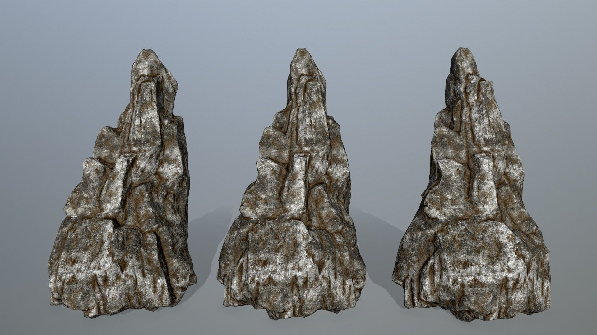 rocks rock Low-poly 3D model_16