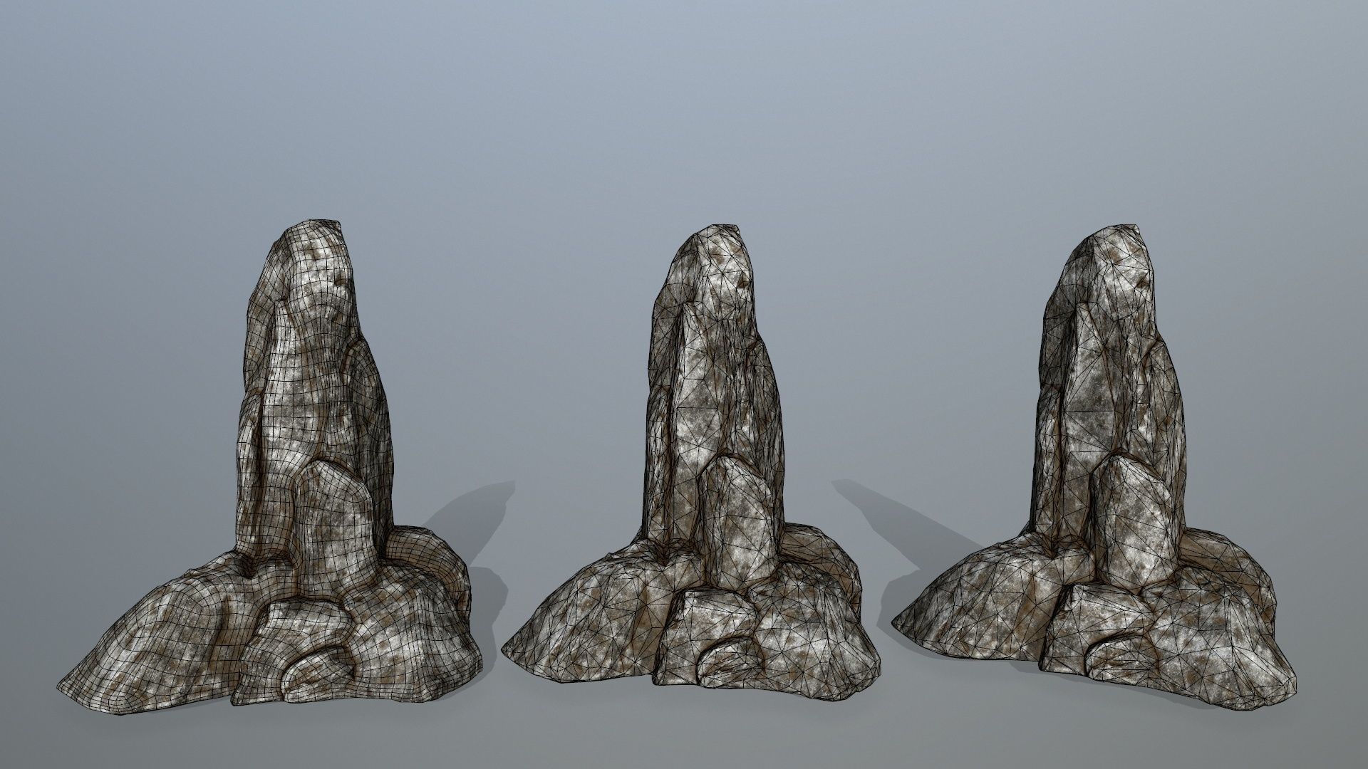 rocks rock Low-poly 3D model_28