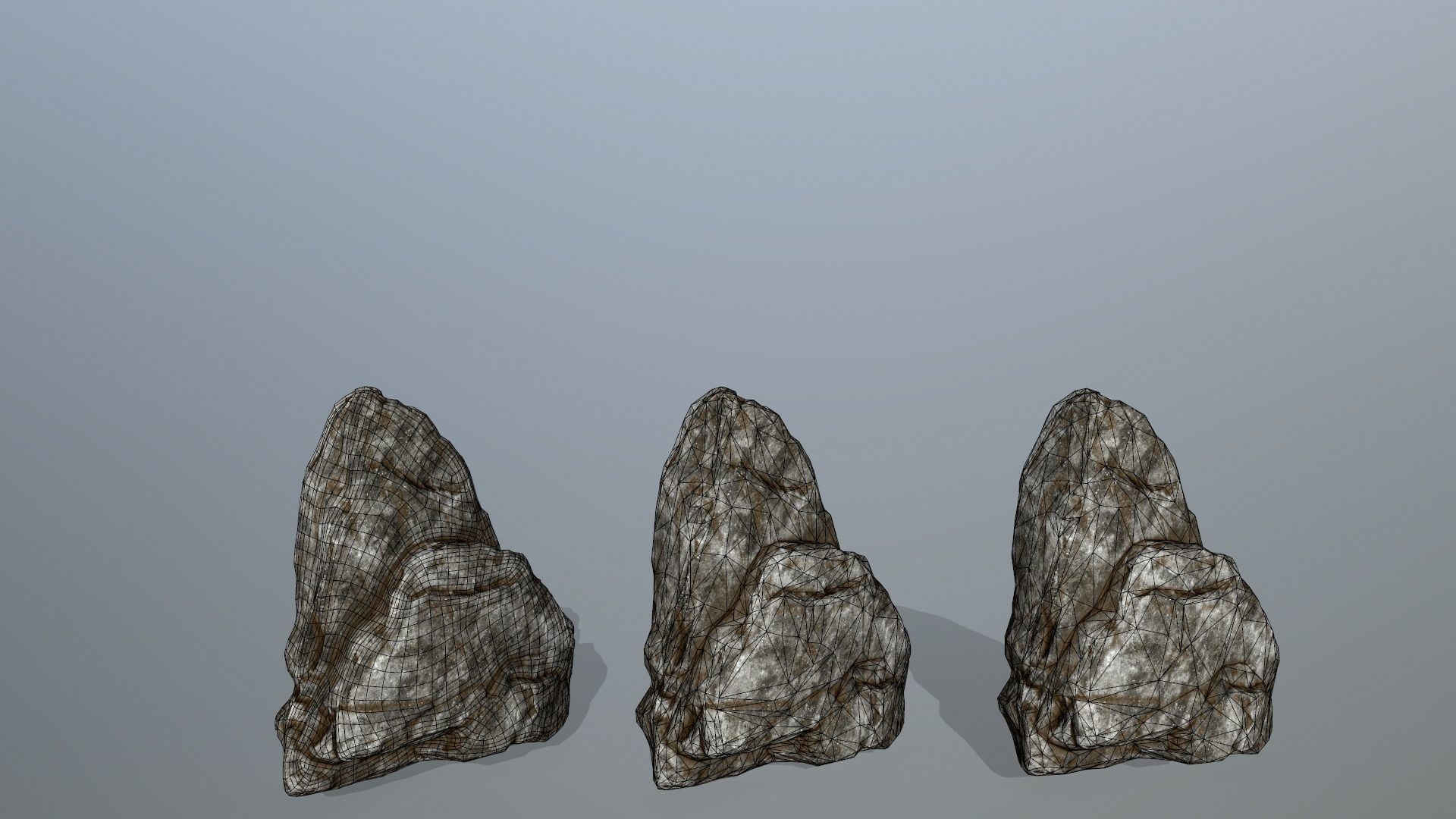 rocks rock Low-poly 3D model_31