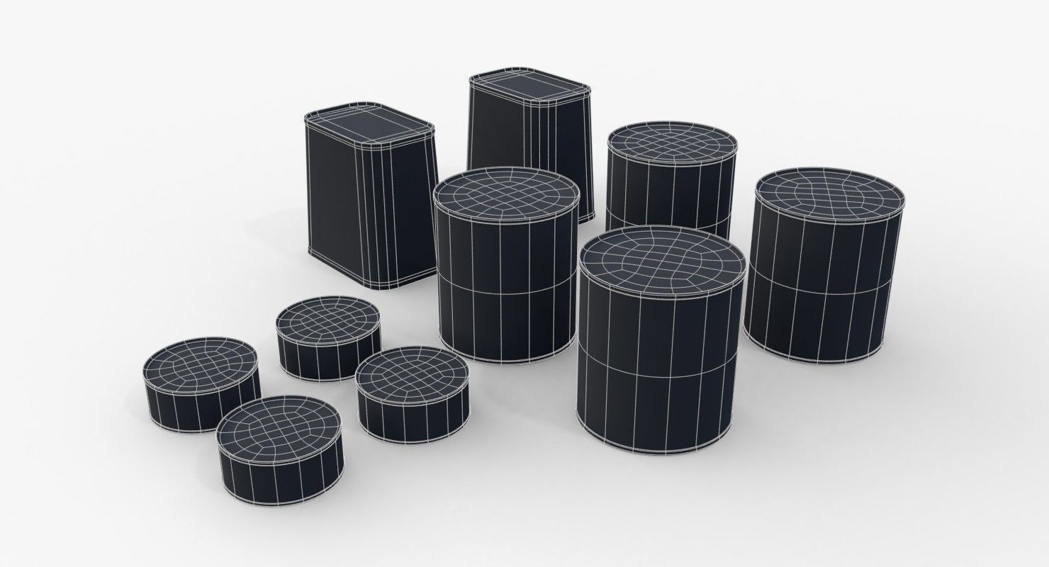 Australian Combat Rations WWII Low-poly 3D model_9