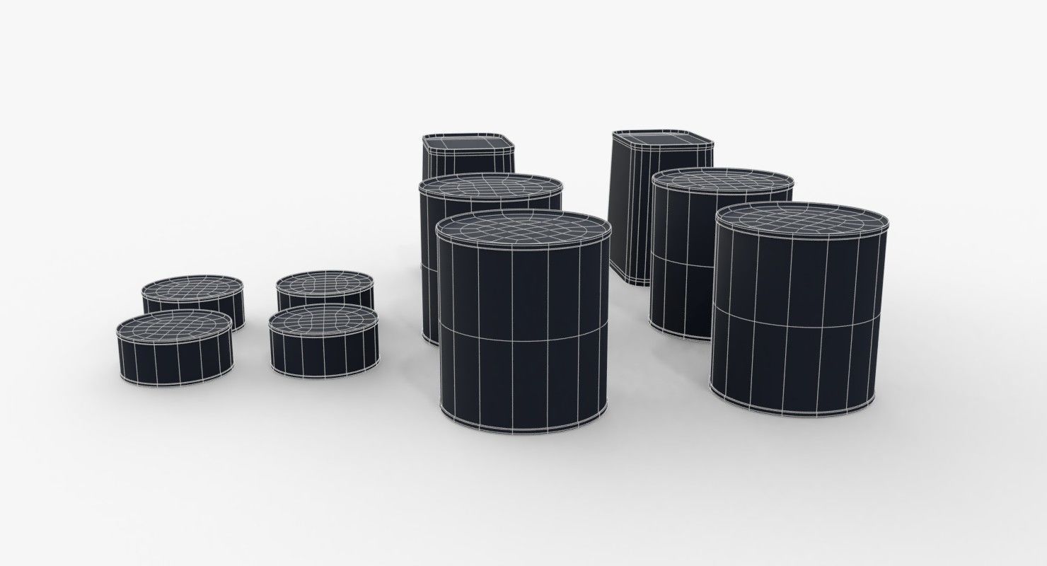 Australian Combat Rations WWII Low-poly 3D model_13