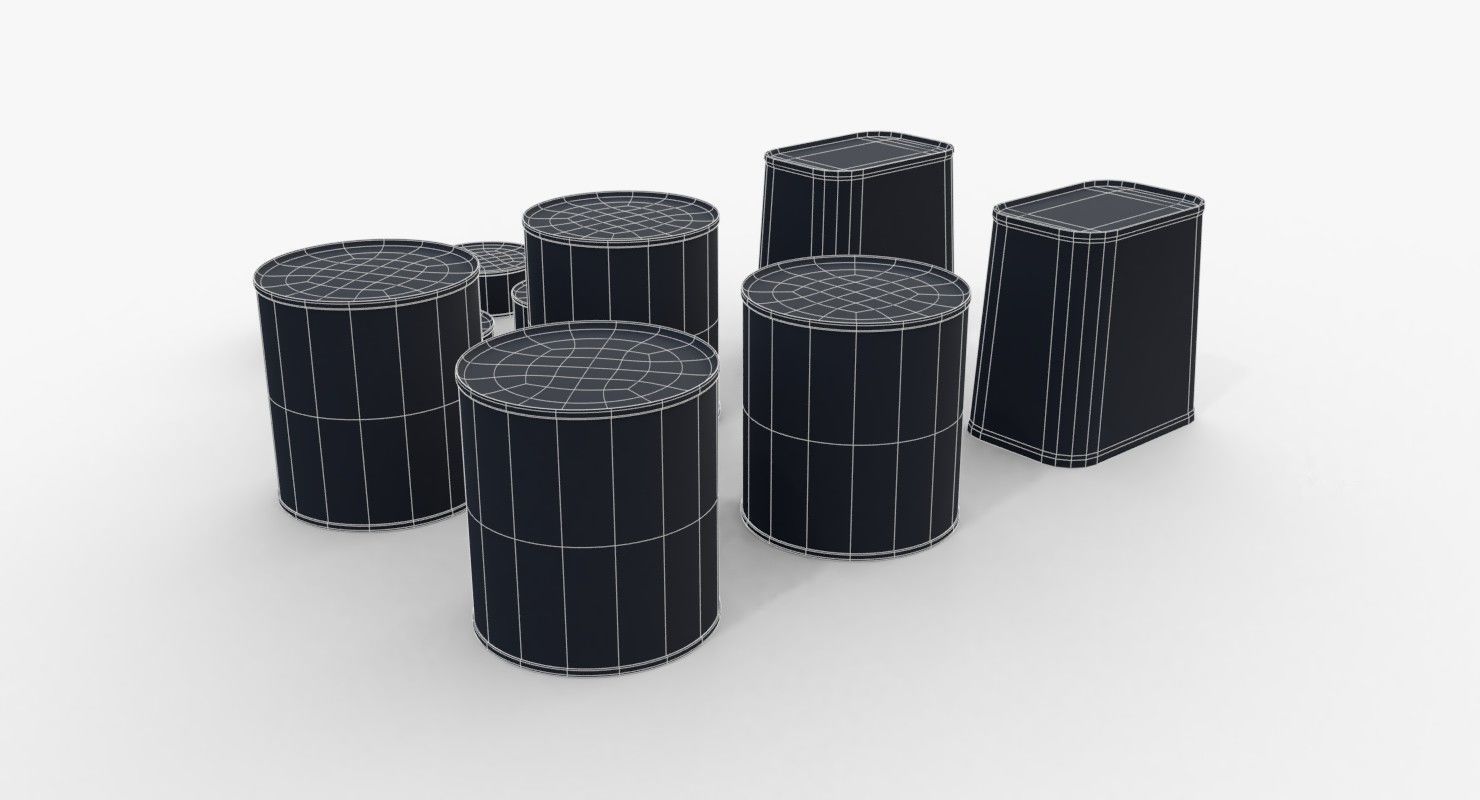 Australian Combat Rations WWII Low-poly 3D model_12