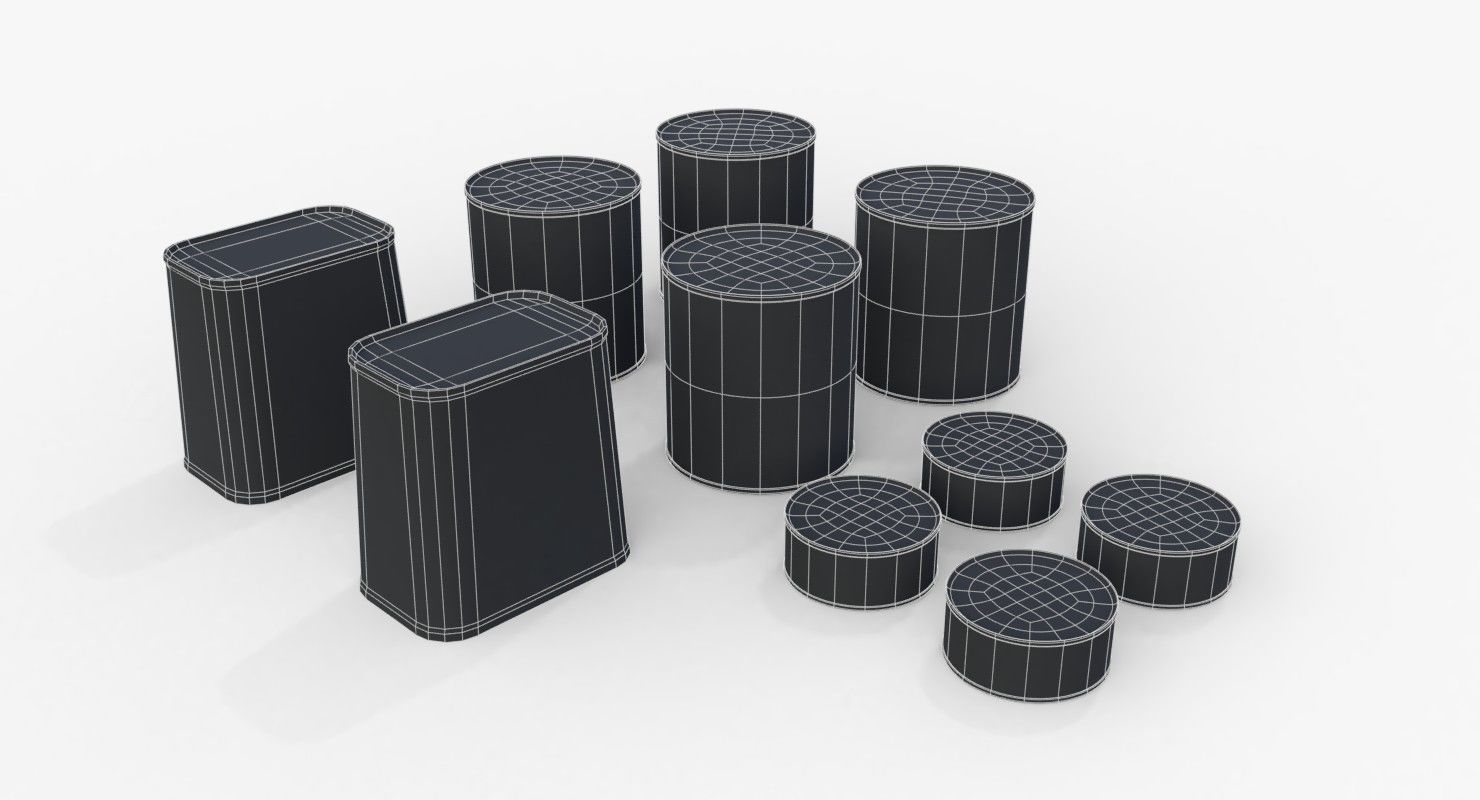 Australian Combat Rations WWII Low-poly 3D model_10