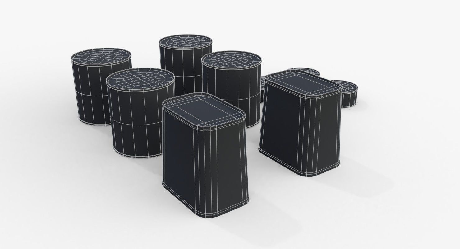 Australian Combat Rations WWII Low-poly 3D model_11