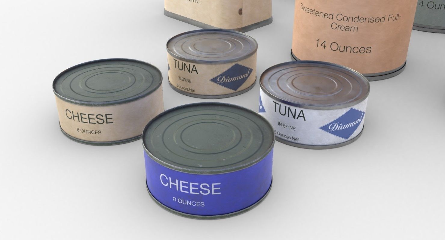 Australian Combat Rations WWII Low-poly 3D model_5