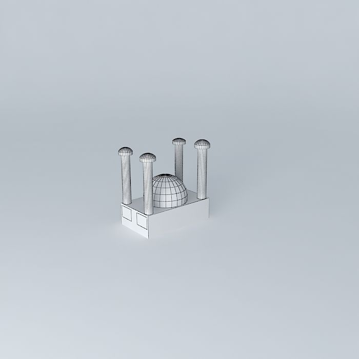 Small Mosque 3D model_4