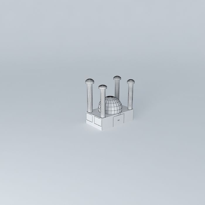 Small Mosque 3D model_3